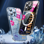 (แถมฟิล์ม) เคส FenixShield Crystal Hybrid [ TRAVELER ] สำหรับ iPhone 16e / 16 / 15 / 14 / 13 / 12 / Plus / Pro Max / mini