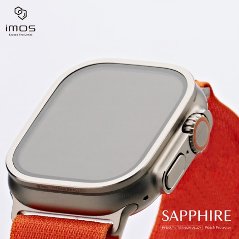 IMOS ฟิล์มกระจก Sapphire กันรอย สำหรับ Apple Watch Ultra 1 / 2 / 3