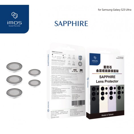 กระจกกันรอย เลนส์กล้อง IMOS Sapphire Lens Protector สำหรับ Samsung Galaxy S25 / S24 / S23 / S22 / Ultra / Plus