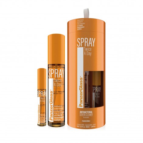 (แถมผ้าเช็ดหน้าจอ) สเปรย์ทำความสะอาดหน้าจอ PANZERGLASS SPRAY TWICE A DAY 