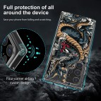 (แถมฟิล์ม) เคส FenixShield Crystal Hybrid  [ DRAGON RYUJIN ] สำหรับ Samsung Galaxy S25 / S24 / S23 / S22 / Plus / Ultra / FE