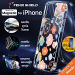 (แถมฟิล์ม) เคส FenixShield Crystal Hybrid [ FLORAL ] สำหรับ iPhone 16 / 15 / 14 / 13 / 12 / Plus / Pro / Pro Max / mini