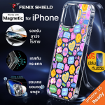 (แถมฟิล์ม) เคส FenixShield Crystal Hybrid [ Y2K ] สำหรับ iPhone 16 / 15 / 14 / 13 / 12 / Plus / Pro / Pro Max / mini