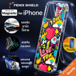 (แถมฟิล์ม) เคส FenixShield Crystal Hybrid [ ROMANTIC ] สำหรับ iPhone 16 / 15 / 14 / 13 / 12 / Plus / Pro / Pro Max / mini