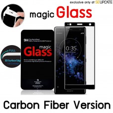 ฟิล์มกระจก  แบบเต็มจอลงโค้ง Magic Glass 3D Glass Screen Protector for Xperia XZ2 Premium (Carbon Fiber Version) 