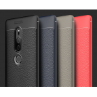 เคส SONY Xperia XZ2 Premium Dermatoglyph Full Cover Leather TPU Case