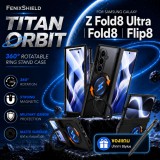 (แถมปากกา) เคส พร้อมฟิล์มกระจก FenixShield TITAN Orbit สำหรับ Samsung Galaxy Z Fold8 / Fold8 Ultra / Flip8