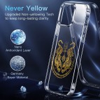 (แถมฟิล์ม) เคส FenixShield Crystal Hybrid [ ยันต์เสือคู่ ] สำหรับ iPhone 16 / 15 / 14 / 13 / 12 / Plus / Pro / Pro Max / mini