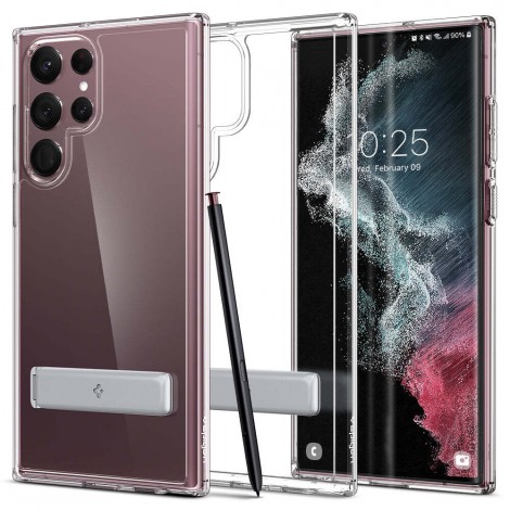 (แถมฟิล์ม) เคส Samsung Galaxy SPIGEN Ultra Hybrid S สำหรับ S22 Ultra / Note 10 / S10 / S10 Plus