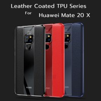 เคส Huawei Mate 20 X Leather Coated TPU Protective Case