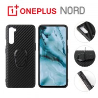 เคส OnePlus Nord Carbon Fiber with Finger Ring Holder Cover Case