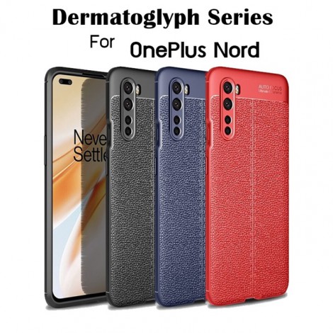 เคส OnePlus Nord Dermatoglyph Full Cover Leather TPU Case
