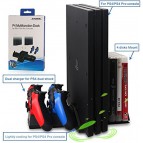แท่นวางอเนกประสงค์พร้อมพัดลมระบายอากาศ Dobe Multifunctional Dock for Playstation 4 / Pro (มีช่องวางแผ่นเกมส์)