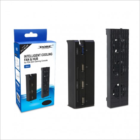 Dobe P4 Slim Cooling Fan & Hub Kit for Playstation 4 Slim Gaming Console
