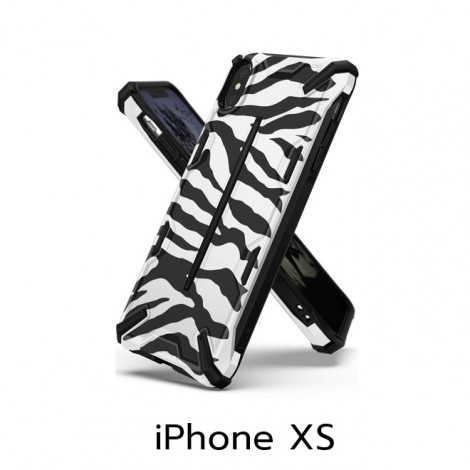 [ iPhone XS / XS Max / XR ] เคส RINGKE Dual-X Design Series : Zebra White