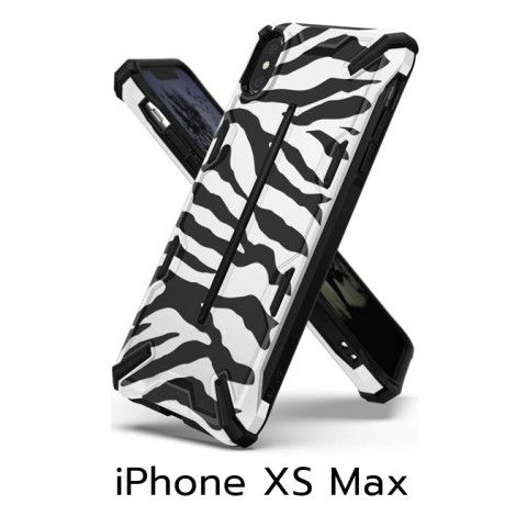 [ iPhone XS / XS Max / XR ] เคส RINGKE Dual-X Design Series : Zebra White