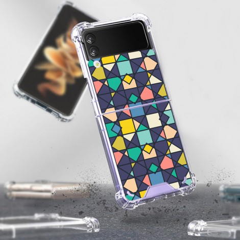 เคส Crystal Hybrid Case [ Pattern Collection Vol.2 ] สำหรับ Samsung Galaxy Z Flip 3