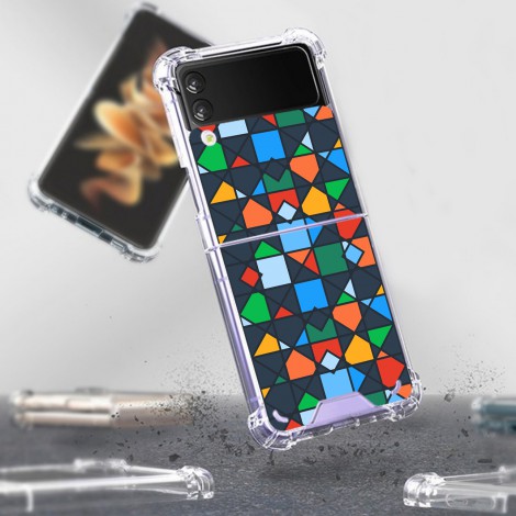 เคส Crystal Hybrid Case [ Pattern Collection Vol.2 ] สำหรับ Samsung Galaxy Z Flip 3