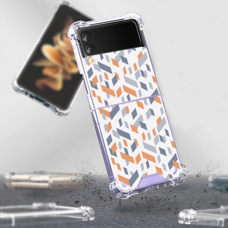 เคส Crystal Hybrid Case [ Pattern Collection Vol.2 ] สำหรับ Samsung Galaxy Z Flip 3