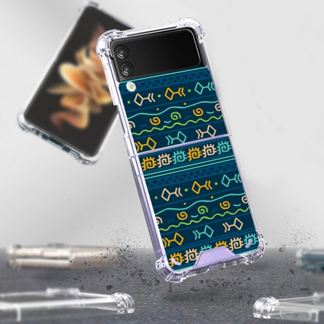 เคส Crystal Hybrid Case [ Pattern Collection Vol.3 ] สำหรับ Samsung Galaxy Z Flip 3