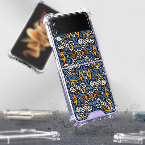 เคส Crystal Hybrid Case [ Pattern Collection Vol.3 ] สำหรับ Samsung Galaxy Z Flip 3