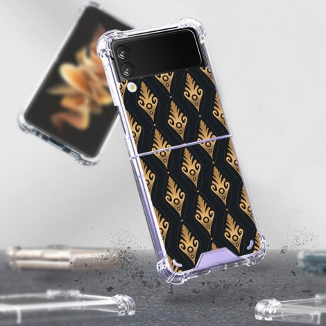 เคส Crystal Hybrid Case [ Pattern Collection Vol.3 ] สำหรับ Samsung Galaxy Z Flip 3