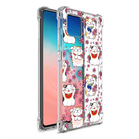 เคส Samsung Anti-Shock [ LUCKY CAT ] สำหรับ Galaxy S22 / S21 / Note20 / 10 / 9 / S20 / FE / S10 / S10e / Plus / Ultra / Lite