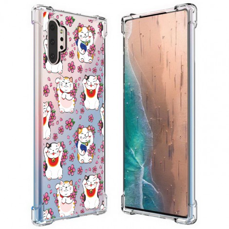 เคส Samsung Anti-Shock [ LUCKY CAT ] สำหรับ Galaxy S22 / S21 / Note20 / 10 / 9 / S20 / FE / S10 / S10e / Plus / Ultra / Lite