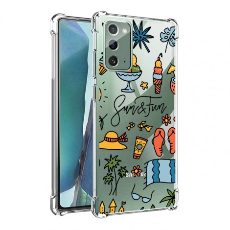 เคส Samsung Anti-Shock [ SUMMER ] สำหรับ Galaxy S22 / S21 / Note20 / 10 / 9 / S20 / FE / S10 / S10e / Plus / Ultra / Lite