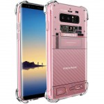 เคส Samsung Galaxy Note 8 [Explorer Series] 3D Anti-Shock Protection TPU Case [Transparent]