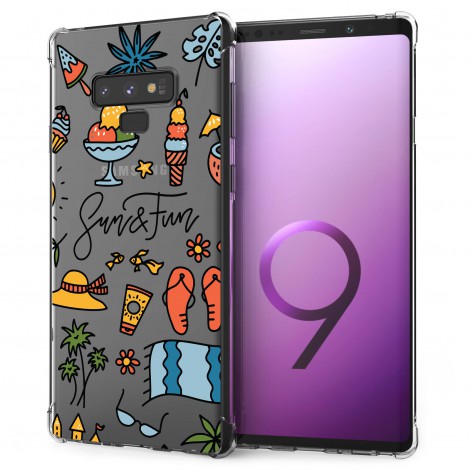 เคส Samsung Anti-Shock [ SUMMER ] สำหรับ Galaxy S22 / S21 / Note20 / 10 / 9 / S20 / FE / S10 / S10e / Plus / Ultra / Lite