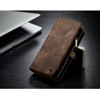 เคสหนังแท้ฝาพับ 2 in 1 Samsung Galaxy Note 9 Caseme Retro Zipper Wallet Case