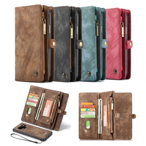 เคสหนังแท้ฝาพับ 2 in 1 Samsung Galaxy Note 9 Caseme Retro Zipper Wallet Case เคสหนังแท้ฝาพับ 2 in 1 Samsung Galaxy Note 9 Caseme Retro Zipper Wallet Case