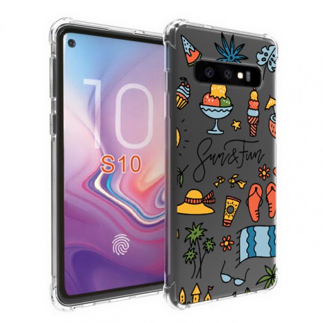 เคส Samsung Anti-Shock [ SUMMER ] สำหรับ Galaxy S22 / S21 / Note20 / 10 / 9 / S20 / FE / S10 / S10e / Plus / Ultra / Lite