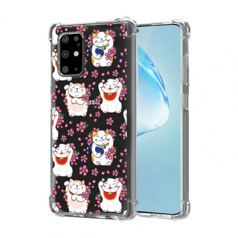 เคส Samsung Anti-Shock [ LUCKY CAT ] สำหรับ Galaxy S22 / S21 / Note20 / 10 / 9 / S20 / FE / S10 / S10e / Plus / Ultra / Lite