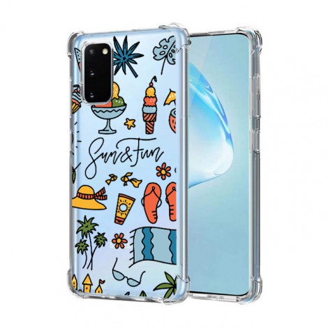 เคส Samsung Anti-Shock [ SUMMER ] สำหรับ Galaxy S22 / S21 / Note20 / 10 / 9 / S20 / FE / S10 / S10e / Plus / Ultra / Lite