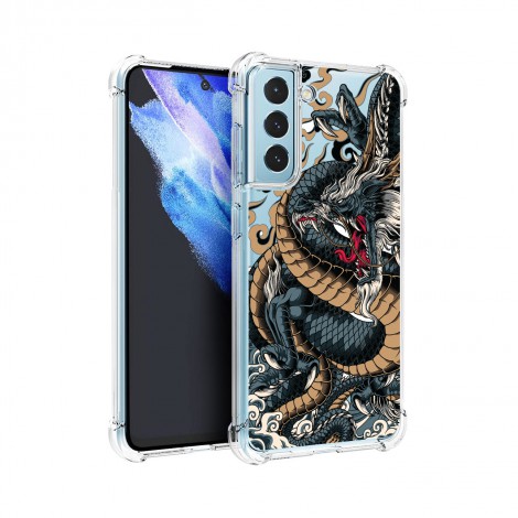 เคส 3D Anti-Shock Premium Edition [ DRAGON RYUJIN ] สำหรับ Galaxy S22 / S21 / Note20 / Note10 / Note9 / S20 / FE / S10 / S10e / Plus / Ultra / Lite