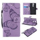 เคสหนังฝาพับ SONY Xperia 10 The Butterfly Colorful Leather Case