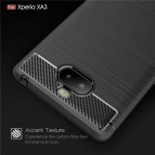 เคส SONY Xperia 10 Carbon Fiber Metallic 360 Protection TPU Case