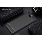 เคส SONY Xperia 10 Carbon Fiber Metallic 360 Protection TPU Case