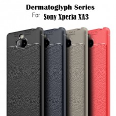 เคส SONY Xperia 10 Dermatoglyph Full Cover Leather TPU Case