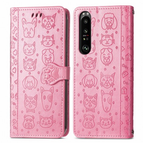 เคสหนัง SONY Xperia 1 III / 10 III / 1 II / 10 II  Pet Cute Wallet Flip Case