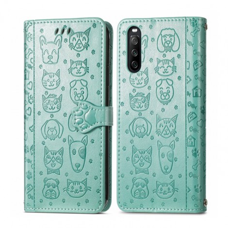 เคสหนัง SONY Xperia 1 III / 10 III / 1 II / 10 II  Pet Cute Wallet Flip Case