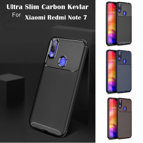 เคส Xiaomi Redmi Note 7 Slim Carbon Kevlar TPU Case