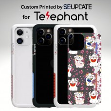 แผ่นพลาสติกกันรอย พิมพ์ลาย LUCKY CAT สำหรับเคส Telephant NMDer Bumper iPhone 12 / 11 / Pro / Pro Max