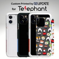 แผ่นพลาสติกกันรอย พิมพ์ลาย SUSHI สำหรับเคส Telephant NMDer Bumper iPhone 12 / 11 / Pro / Pro Max