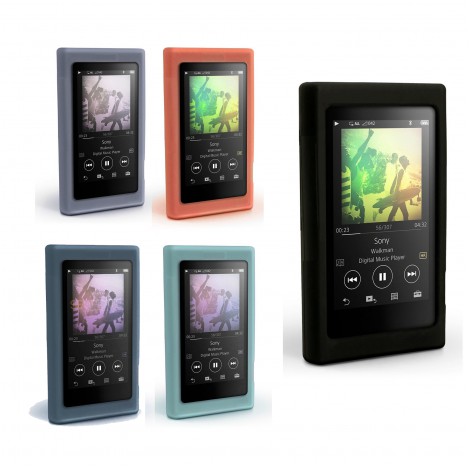 เคส Walkman NW-A55 / A56 Silicone Skin Case Cover  + แถมสติ๊กเกอร์ Hi-Res