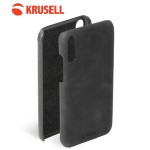เคสหนังแท้ Huawei P20 Pro Krusell Sunne Cover Vintage สีดำ