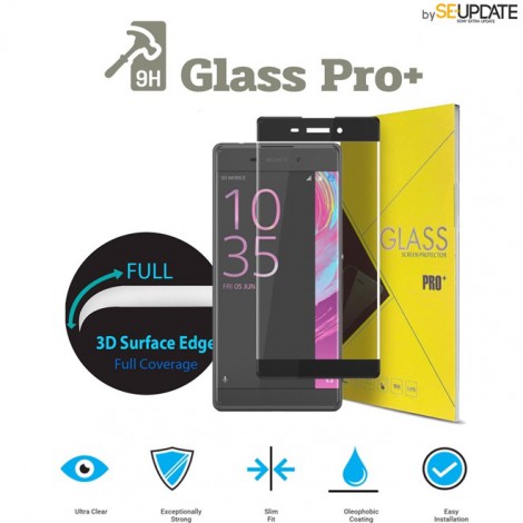 ฟิล์มกระจก  แบบเต็มจอลงโค้ง GLASS PRO+ 3D Tempered Glass สำหรับ Xperia XA