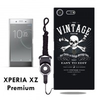 เคส SONY Xperia XZ Premium【SE-Update 】Artwork Series: Vintage + สายคล้อง